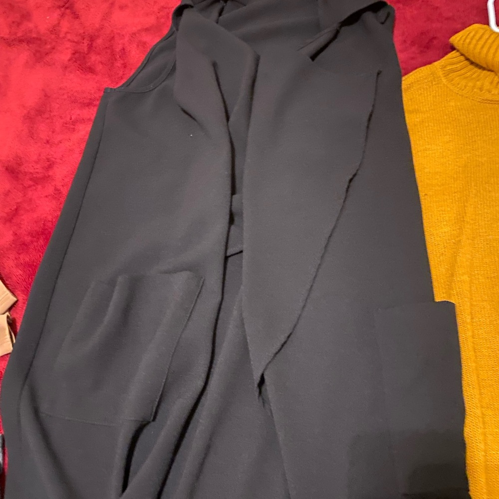 Combo womens cardigan and turtleneck sweater medium